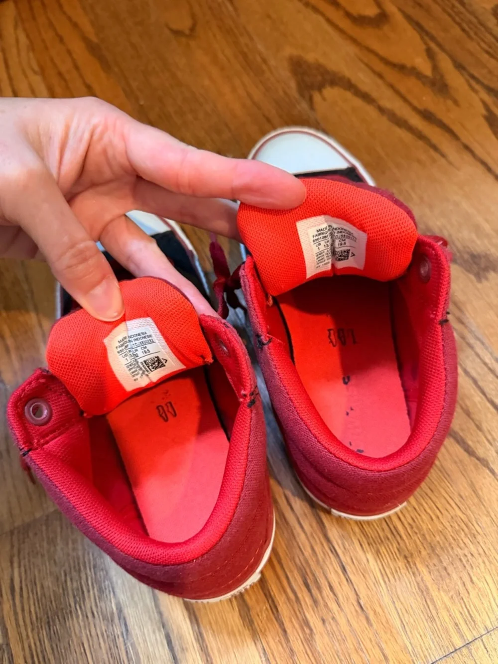 Converse Kids Red and Black Chuck Taylor Low Top Sneakers